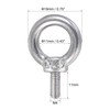sourcing map Lifting Eye Bolt M4 x 11mm Male Thread
