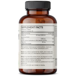 Futurebiotics Calcium 1200 MG Per Serving Sustained Release with Vitamin D3 1000 IU Per Serving Non-GMO, 90 Vegetarian Tablets