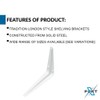 XFORT® London Shelf Brackets, Wall Mounted Shelve Brackets, Shelving Support