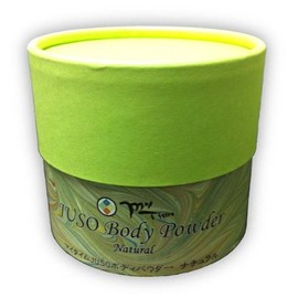 My Time JUSO Body Powder, Natural, 3.5 oz (100 g) with Handmade Puff
