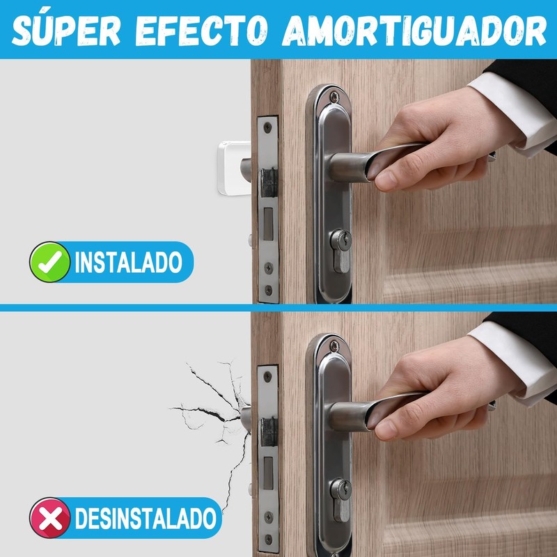 Tope para Puerta, 12 PCS Protector de Pared de Silicona,
