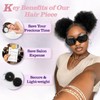 Afro Puff Messy Bun Hair Piece Elastic Ponytail for Women