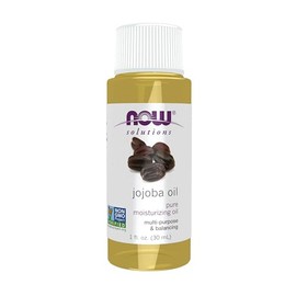 NOW Solutions, Jojoba Oil, 100% Pure Moisturizing, Multi-Purpose Oil for Face, Hair and Body, 1-Ounce