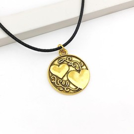 awaFanee Jewelry Making Charms Pendants for Bracelet Bulk lot Necklace Earrings Keychain Charms Beads DIY Kit Trendy Craft Findings Bronze Brass Round Blessing Dangle