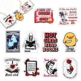 Vcxaykey Funny Magnetic Bookmarks - 10 PC Fun Cute Magnet Book Marks Reading for Women Book Lovers, Work Adults, Writers, Page Markers Bookmark for Reading as Office Supplies Gifts