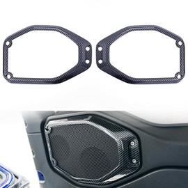 BARONG for Jeep Wrangler JL JLU 2018-2025 for Jeep Gladiator JT 2020-2025 Accessories Interior Top Roof Speaker Cover Trim (Carbon fiber pattern）