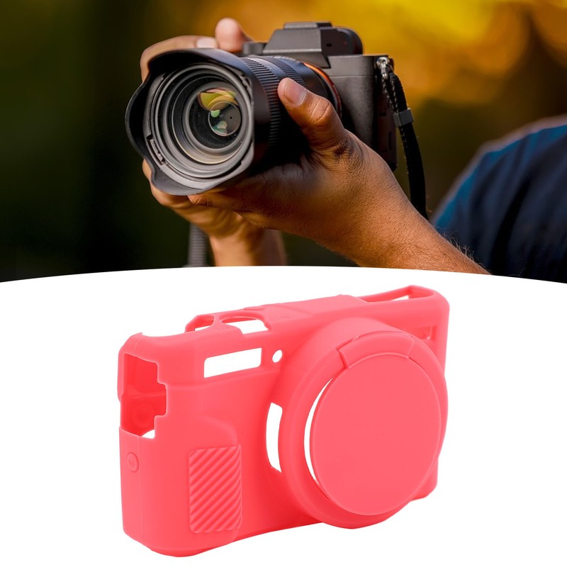 Camera Silicone Case with Removable Lens Cover Precise Cutouts Soft