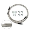 52" Length SS Braided Transmission Cooler Hose Lines For TH350