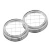 GRIRIW Stainless Steel Jar Lid Cover Grid Organizer Lid for