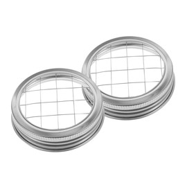 GRIRIW Stainless Steel Jar Lid Cover Grid Organizer Lid for Mason Jars