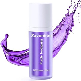 Purple Toothpaste White Teeth, 30 ml Purple Teeth Whitening Toothpaste, Colour Corrector Toothpaste, Gum Removal, Deep Cleaning, Whitening Toothpaste, Enamel Protection