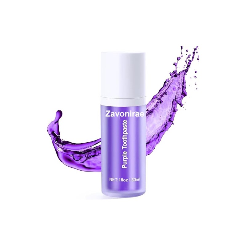 Purple Toothpaste White Teeth, 30 ml Purple Teeth Whitening Toothpaste,