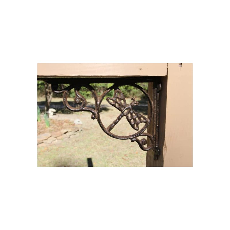 Pack of 3 Dragonfly Design Mailbox Post Accent Corbels /