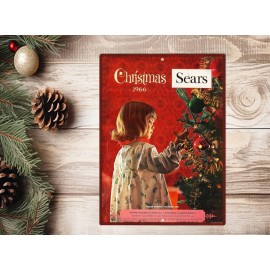 Blackwater Trading 1966 Sears Christmas Wish Book Cover Reproduction 9"x12" Metal Door Wreath Sign