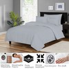Apex Furnishings Single Duvet Cover Set Soft Microfibre Silver Bedding
