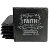 Faith and Hope: Laser Etched Faith Can Move Mountains: Inspirational