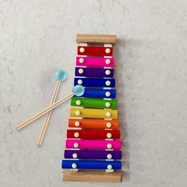 Idhadkc 2Pcs Soft Rubber Sticks Wood Handle Bell Mallets for Glockenspiel Xylophone Bell Music Instruments Parts Green