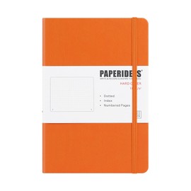 PAPERIDEAS Notebook A5 Hardcover (Dot, Orange)