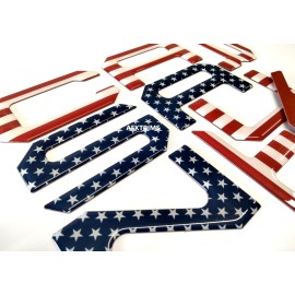 AFX 3D US FLAG RAISED DOMED TAILGATE LETTER FOR 2022 2023 2024 2025 MODEL US MADE