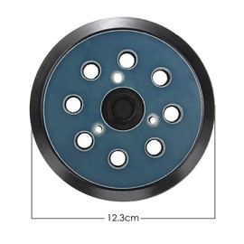 Pack of 2 Sanding Discs Replacement Parts for Makita Random Orbital Sander, 8 Holes Velcro Sanding Disc 125 mm for Makita BO5031, M9204, BO5021, BO5041743081-8 for DeWalt 151281-08 DW4388