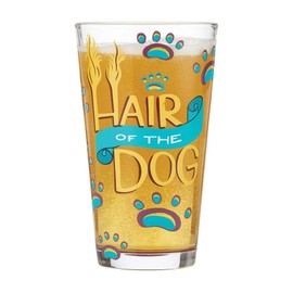 Enesco Lolita Hair of the Dog Pilsner Glass, 5.83 Inch, Multicolor, 16 oz