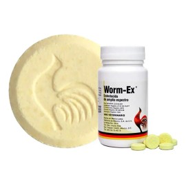 Worm Ex 50 Tabletas// Endectocida Aves Lab. Vetinova/ Gallos