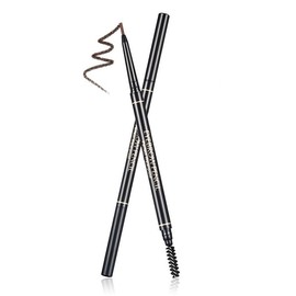 Maksure Eyebrow Retractable Definer Pencil, Long Lasting Eye Brow Pencil for Soft Textured Natural Daily Look Eyebrow Makeup, Creamy, Micro-Slim, Precise, Defines(01 BLACK)