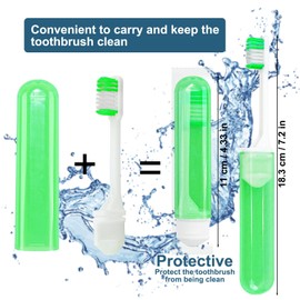 Travel Size Toothbrush Bulk Disposable Toothbrushes Individually Wrapped ,Mini Toothbrush With Toothbrush Cover Folding Toothbrushes Camping Toothbrush for Camping,Hiking,Traveling,School (10)