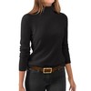 ANRABESS Womens Turtleneck Long Sleeve Sweater Tops Casual Soft Knit