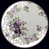 Quinnyshop Purple Pansy Embroidery Table Runner Tablecloth Cushion Cover Choice