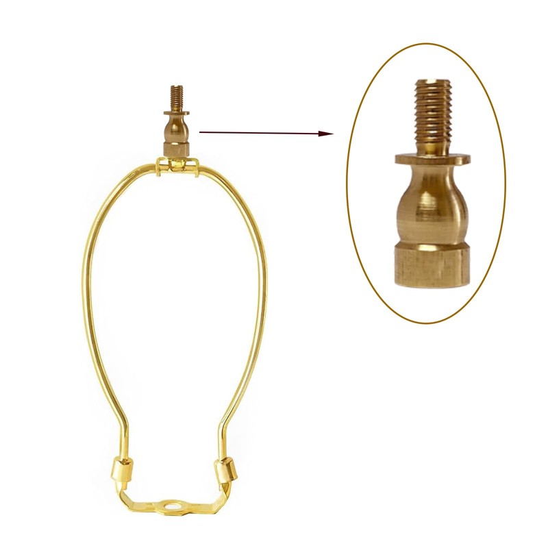 Lamp Shade Risers 1/0.75/0.5" Brass 3-Pack for Lamps, HeYuGo