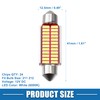 X AUTOHAUX LED Festoon Light White 41mm 211 212 24SMD