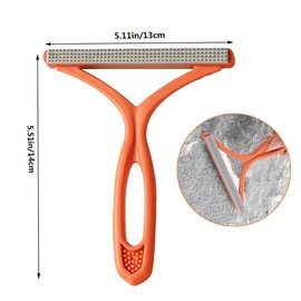 Reusable Pet Hair Remover, Portable Cat Dog Hair Remover, Lint Remover for Clothes, Carpet Brush for Dog Cat Stair Car Sofa (Orange)