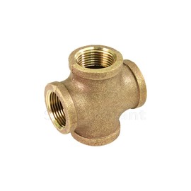 Supply Giant Suply Giant CSDS0034 3/4'' Lead Free Four Way Brass Cross Fitting with Equally Sized Female Threaded Branches For 125 LB Applications, Easy to Install, 8