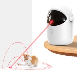 Laser Cat Toys for Indoor Cats, [2025 Newly Upgraded] Real Trajectory Motion Activated Cat Toy, Automatic Laser Pointer Interactive Automated Cat Toys for for Bored Indoor Adult Cats/Dogs/Kittenes