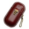 Fanyixuan Handmade Leather Eyeglass Case Hard Shell Retro Men And