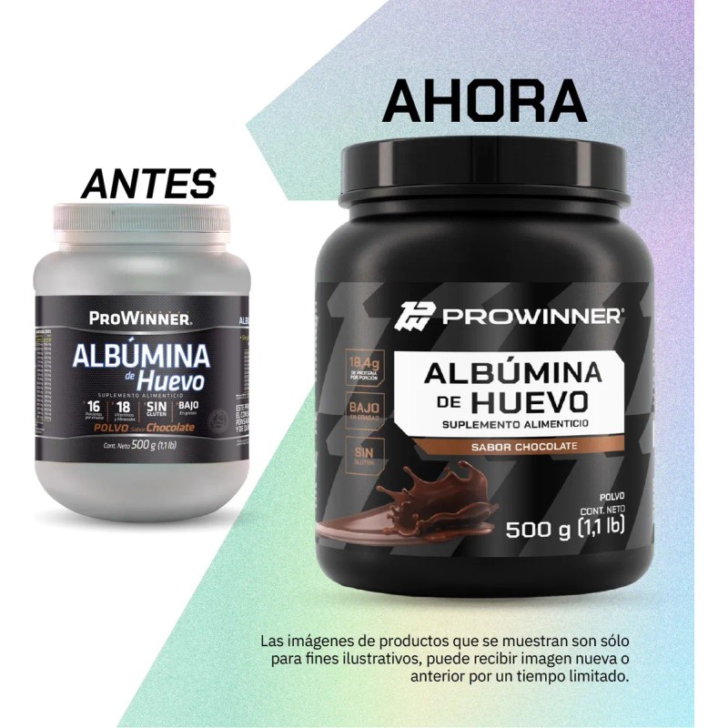 Suplemento Albumina De Huevo (500 Gr) - Prowinner
