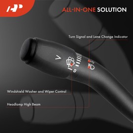A-Premium Turn Signal Switch Headlamp Beam Windshield Washer Wiper Switch [16-Pins] Compatible with 1997-2004 Ford E-150/250/350 (Club Wagon/Econoline/Econoline Club Wagon/Super Duty)