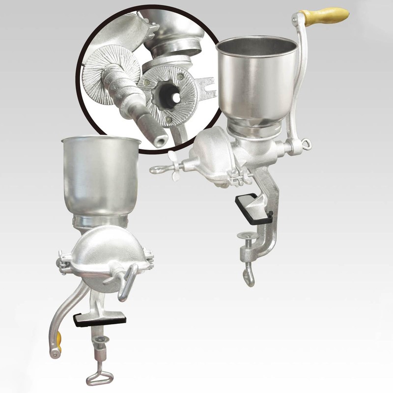 HAWOK Cast Iron Grain Grinder, Maual Coffee Grinder with Large