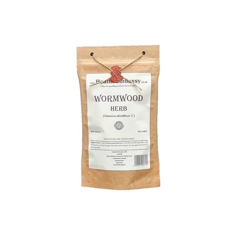 Health Embassy Wormwood Tea | Dried Loose Herb | Artemisia