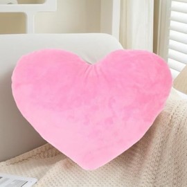 Plush Heart Pillow Cushion Heart Shaped Throw Pillow Decorative Pillow for Kids Friends Valentines Day Mothers Day for Room/Office/Sofa/Cars