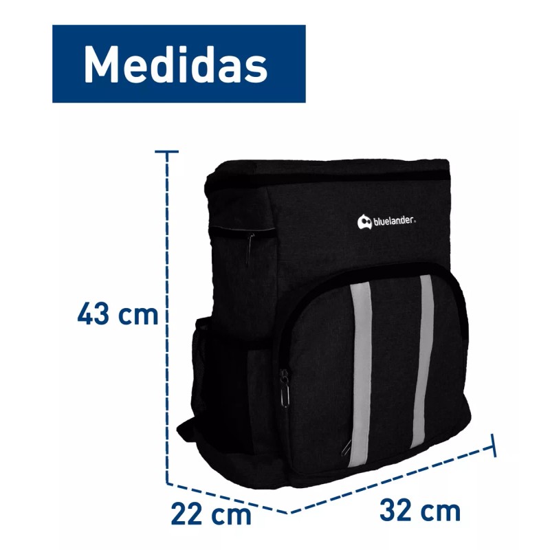 Bluelander Lonchera Térmica Aislada Portatil 27 Lt Frio Caliente Nueva
