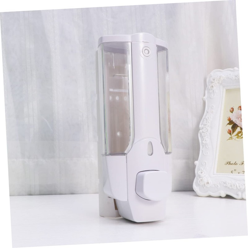 Alipis Abs Liquid Soap Dispenser Wall-Mounted Pump Non-Slip Leakproof 350ml