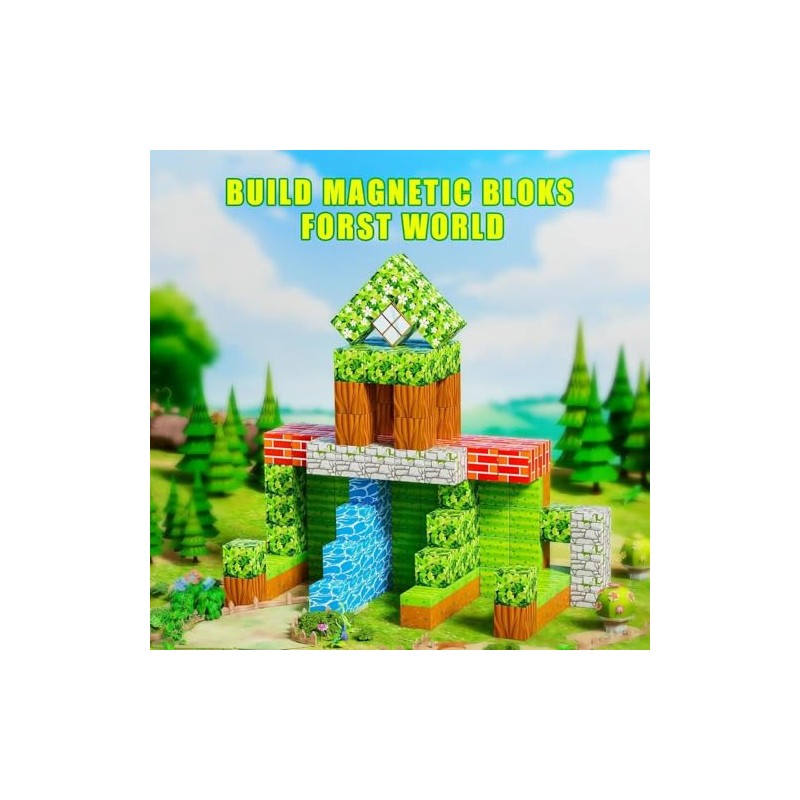 Magnetic blocks-100pcs,Building Cube,Size 0.8 inches/2cm, Constructions Toys for Boys &