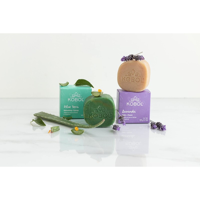 KOBOL | Pack de 4 Jabones Dermolimpiadores Veganos Espuma intensa