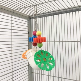 PVC Forager - Durable Fun Treat Foraging Cage Accessory Toy - For Sugar Gliders, Squirrels, Chinchillas, Prairie Dogs, Degus, Skunks, Marmosets, Monkeys, Parrots, Birds, Rats, Hamsters & Gerbils