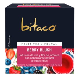 Bitaco | Pack de 3 cajas de Té Frutal Berry Blush + Té Verde Matcha + Té Herbal Manzanilla-Menta| 30 bolsitas