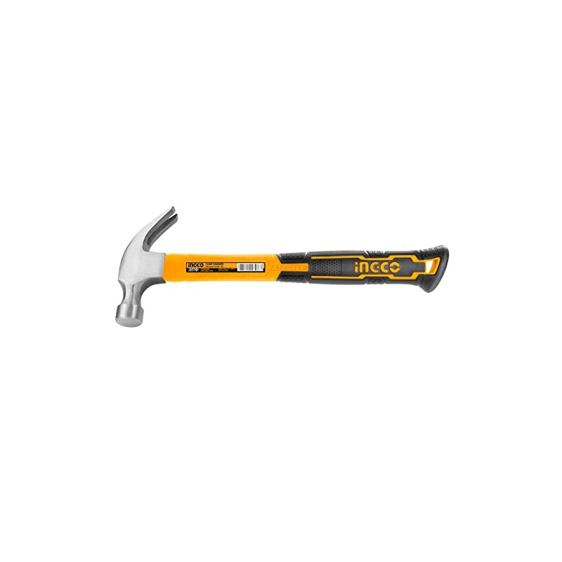Ingco Claw Hammer, 8 Oz(220g), Drop Forged Head with Fibreglass