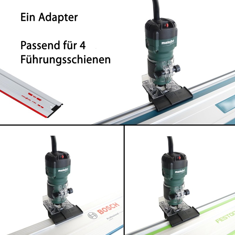 SLE Professional Guide Rail Adapter for Metabo FM 500-6 Router/Edge