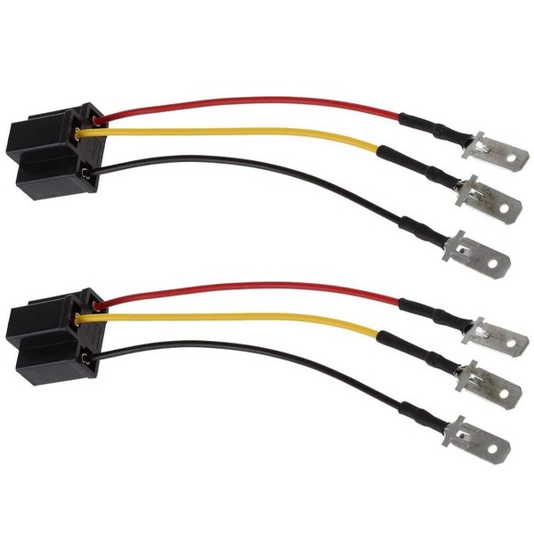 Partsam H4 9003 HB2 Wire Wiring Harness Sockets for 4"x6" 7"x6" 5"x7" inch Sealed Beam Car Truck Headlights Pickup Heavy Duty Headlamp (2PCS)